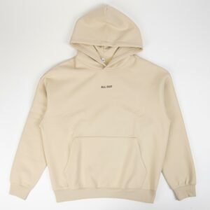 Biege hoodie with cap ALLOUT