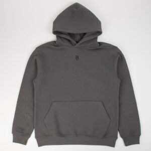 Grey Hoodie with cap AO logo